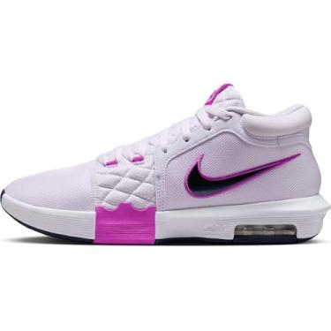 Imagem de Nike Lebron Witness VIII Tênis unissex adulto com cadarço, Barely Grape/Hyper Violet/Light Bone / Obsidiana, 15