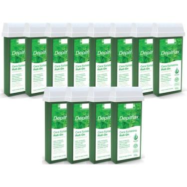 Imagem de Kit 12 Cera Epilatória Roll-On Hortelã 100g Depilflax