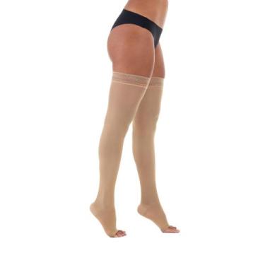 Imagem de MEIA DE COMPRESSAO AGH (Meia-coxa c/silicone 7/8) VENOSAN 6000 (20-30 