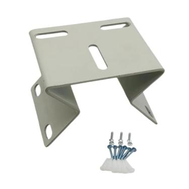 Imagem de Fenteer Suporte de parede de canto para câmera profissional de tamanho pequeno, placa de ângulo reto de canto de parede vertical, Branco