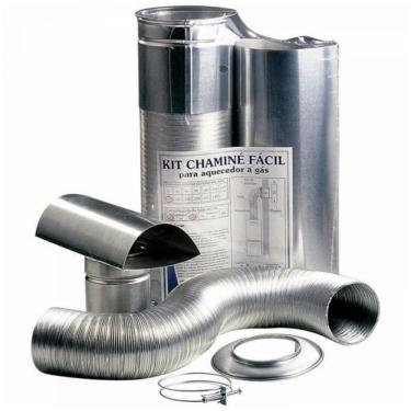 Imagem de Kit Chaminé Facil D.100x1,5mt - 03006000001 - Westaflex Kit Chamine Facil D100x1,5mt Westaflex 03006000001