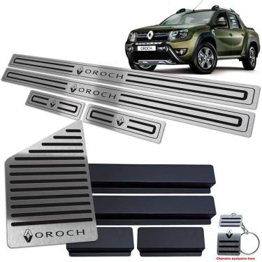 Imagem de Soleira + Descanso Duster Oroch 2016/2021 Preto Baixo Relevo