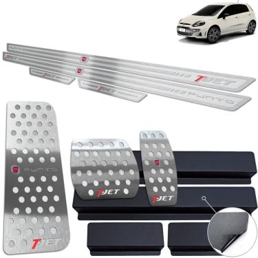 Imagem de Pedaleira Auto Soleira Descanso Punto T-Jet 2013 2017 Prata