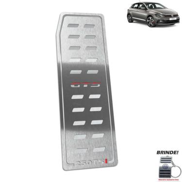 Imagem de Descanso de Pé Gravação em Prata Polo GTS 250 TSI  Aço inox