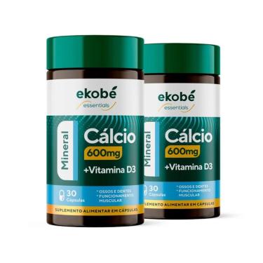 Imagem de Cálcio 600mg  + Vitamina D3 Mineral 30 Cápsulas Ekobé