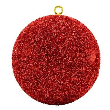 Imagem de Bola Natal 20cm Glitter Gigante Enfeite Pendente Árvore - Rio Master