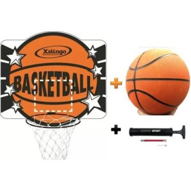Imagem de Kit Basquete Cesta + Bola + Bomba Oficial - Xalingo