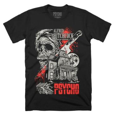 Imagem de Camiseta ROCKINSTONE Psycho Check In. Relaxe. Tome um banho