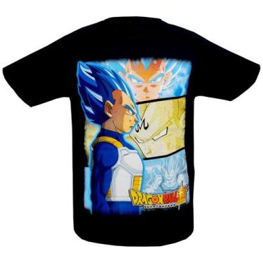 Imagem de Camiseta Dragon Ball Super Vegeta com estampa dupla - Lightbek Officia