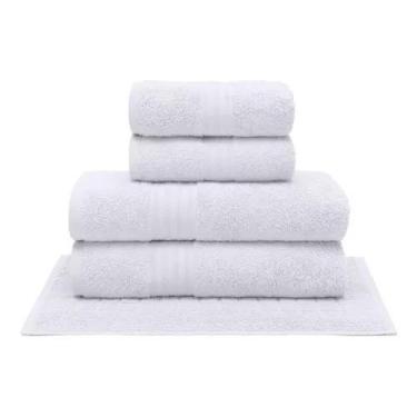 Imagem de Jogo De Toalhas Banho Gigante 5pcs Algodão Egípcio Buettner Cor Branco