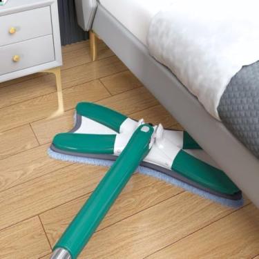 Imagem de Mop Twist com Sistema de Torção e Pano de Microfibra – Limpeza Rápida e Eficiente (Verde)