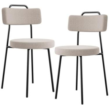 Imagem de Kit 02 Cadeiras Decorativas Estofada Para Sala De Jantar Barcelona L02
