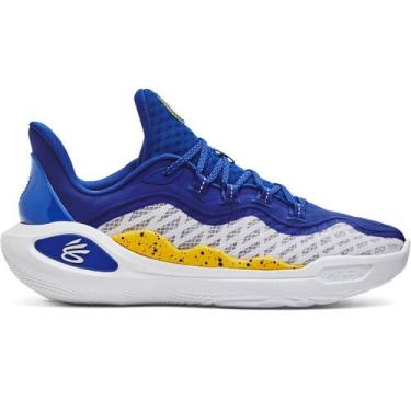 Imagem de Tênis de Basquete Masculino Under Armour Curry 11 Dub Nation, Branco, 