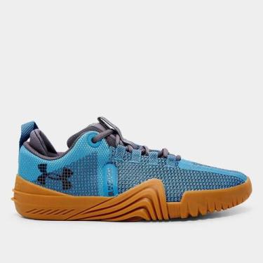 Imagem de Tênis Under Armour TriBase Reign 6 Masculino, Azul, Cinza, 43