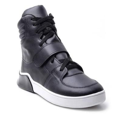 Imagem de Tênis Feminino Esportivo Cano Alto Caminhada - Mila Marques, 39, Preto