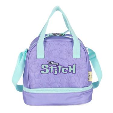 Imagem de Lancheira Escolar Stitch Disney Dupla Térmica Meninas - Luxcel, Lilás