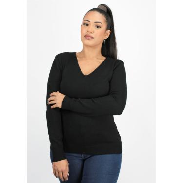 Imagem de Blusa Manga Pau a Pique Longa Modal Preto