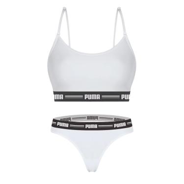 Imagem de Kit Puma Top Modal Stretch + Calcinha Fio Dental Feminino