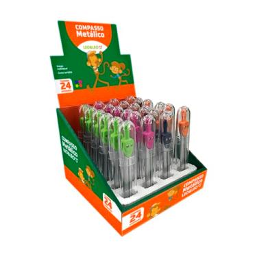 Imagem de COMPASSO ESCOLAR METAL DISPLAY/24 UND LEOELEO
