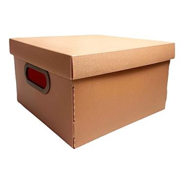 Imagem de Caixa Organizadora, Pequena, Doce de Leite, 25 X 25 X 15 Cm, Protêa