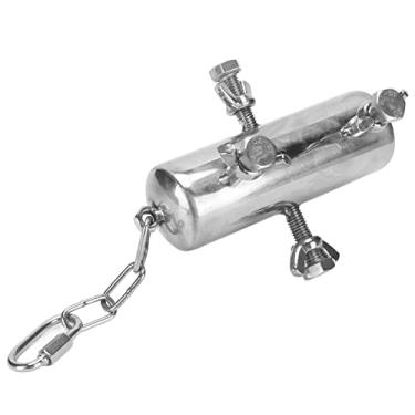 Imagem de Pssopp Brinquedos de Pássaros de Aço Inoxidável, Brinquedo Interativo de Papagaio Forrageador para Pássaros Pequenos, Material Seguro, Equilíbrio e Resistência para Periquitos, Calopsitas, Periquitos