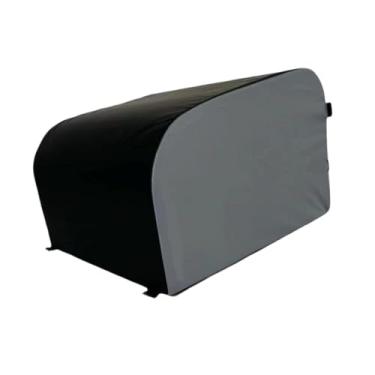 Imagem de oshhni Banco de máquina de impulso de quadril em casa, caixa de treino de bumbum, exercício de ponte de glúteos para treinamento de força abdominal de salto, Preto Cinza