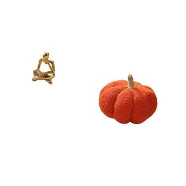 Imagem de Fenteer Estátua de Pelúcia Abstrata de Abóbora, Almofada Decorativa para Mesa, Sala de Estar, Prateleira, Escritório, Estante, Sofá, Decoração de Quarto