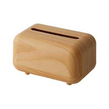 Imagem de MotiveTech Porta-lenços retangular com tampa para caixa de lenços, dispensador de mola antiderrapante, suporte para papel higiênico para mesa, quarto, casa e