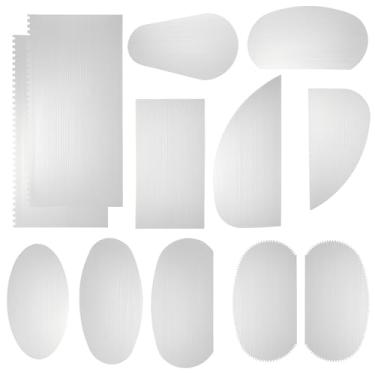 Imagem de 12 peças de ferramentas de cerâmica de aço inoxidável costelas raspador de argila kit de modelagem de escultura para artistas de cerâmica, artesanato, faça você mesmo, conjunto de ferramentas de