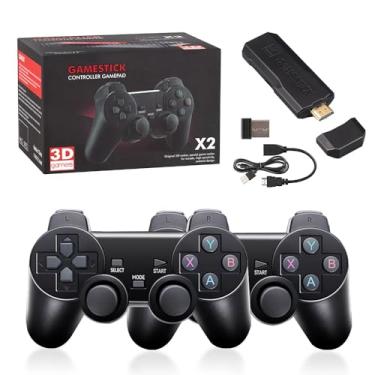 Imagem de Game Stick GD10 Console de Videogame Retrô 4K 64GB com 2 Controles Sem Fio 2.4G, 30.000 Jogos Integrados, Saída HDMI, jogos PSP/PS1/FC/SNES/NES/N64/MD/WSC e muitos outros.