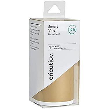 Imagem de Cricut Vinil Permanente Smart Cricut Joy, Dourado – Rolo de 14 cm x 3,05 m, Acabamento Brilhante – Compatível com a Máquina Cricut Joy, Corte sem Tapete para cortes longos.