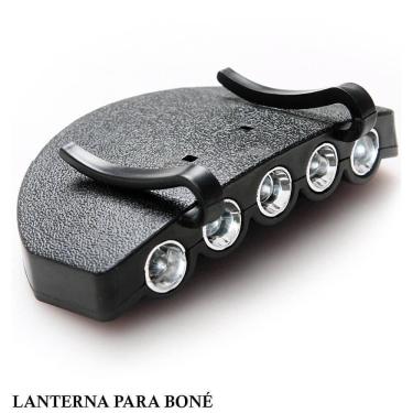 Imagem de Lanterna Bone Led Farol Cabeca Iluminacao Trilha Pesca Clip