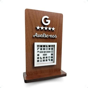 Imagem de Placa Pix Para Pagamento Qr Code Placa Avaliação Google