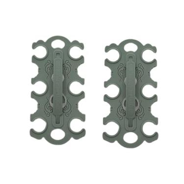 Imagem de Porta-cerveja com 6 furos, suporte portátil para bebidas, compacto e leve, bolsa portátil para bebidas com abridor, reutilizável, ótimo para acampamento ou viagens à praia (22 x 11 cm)