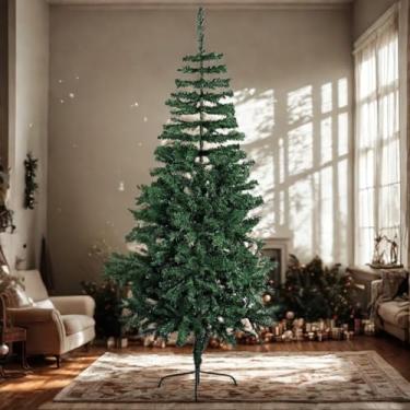 Imagem de Árvore de Natal Premium Verde, 1,80m de Altura, 720 Galhos, Base de Ferro, PVC Durável, Design Tradicional, Montagem Fácil, Decoração Natalina