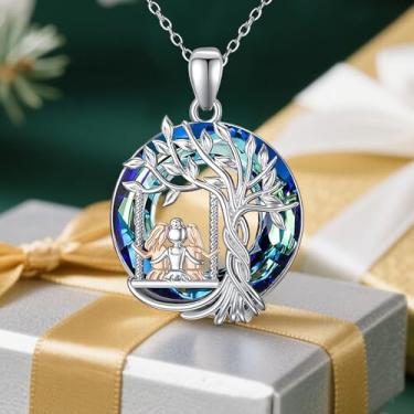 Imagem de Colar de irmãs para mulheres, joias de colares de amizade, presentes de aniversário, Natal, formatura para mãe, esposa, Standard, Metal, Sem Pedra Preciosa