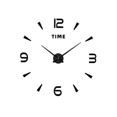 Imagem de Relógio de parede minimalista, número 3D, acrílico moderno, 40x40cm