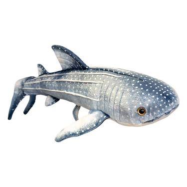 Imagem de Brinquedo de pelúcia realista, tubarão-baleia, bicho de pelúcia macio de 60 cm