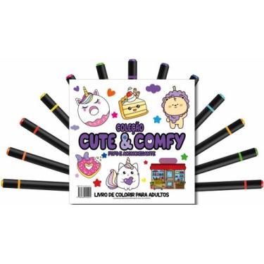 Imagem de Livro - Cute & Comfy Coloring Book for Adults - Fofo e Aconchegante - 