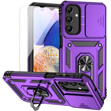 Imagem de Capa de telefone M MAIKEZI Galaxy A15 5G 6,5" roxa militar