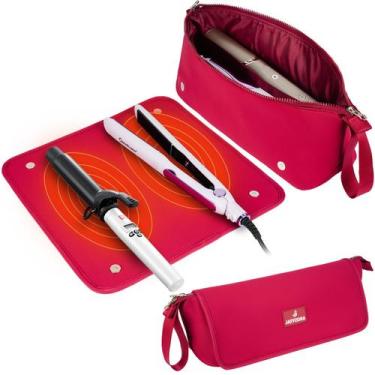 Imagem de Bolsa de viagem Hair Tools Jaffzora com tapete resistente ao calor ver
