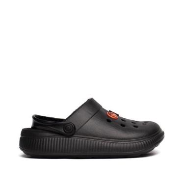 Imagem de Sandália Babuche Infantil Molekinho Pins Decorativos Preto, Preto, 35