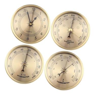 Imagem de Bothyi Barômetro, Higrômetro, Termômetro, Medidor de Umidade, Estação Meteorológica Portátil, Medidor de Pressão Barométrica para Casa, Escritório e Barco, com Relógio