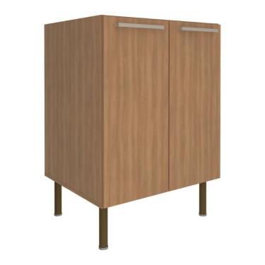 Imagem de Balcão De Cozinha Com 2 Portas 60cm Multimóveis Cr20425 Freijó