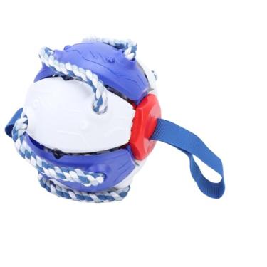 Imagem de Generic Bola para Cães Com Corda, Promove Exercícios para Animais de Estimação, Alívio da Ansiedade, Bola Interativa para Cães Ao Ar Livre, Plástico para Jogos de Treinamento Ao Ar Livre (Azul)