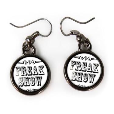 Imagem de Brincos Freak Show - Brincos Vintage Side Show Oddity Glass -163, Small, Liga de aço, Sem pedra preciosa