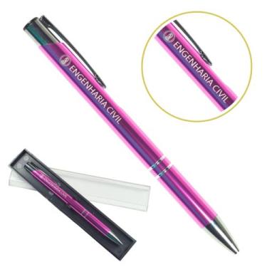 Imagem de Caneta Personalizada Cursos Metal Profissional Coloridas Engenharia Ci