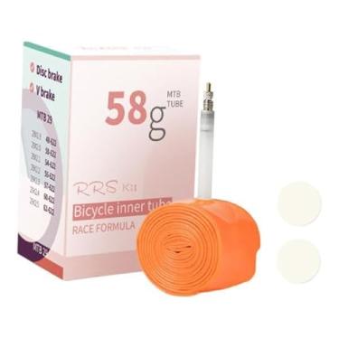 Imagem de Generic Câmara de ar para bicicleta com válvula, câmara de ar leve para bicicleta, substitui pneu sobressalente à prova de furos com remendos para uso, Style H