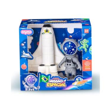 Imagem de Brinquedo Infantil Astronauta e Nave Missão Espacial Brilha No Escuro - Anima Toys