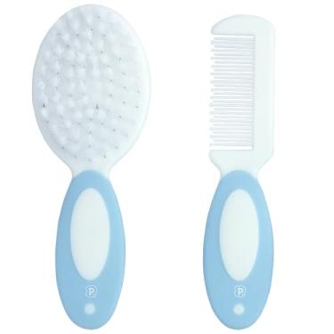 Imagem de Pimpolho Kit Escova e Pente para Bebê Azul